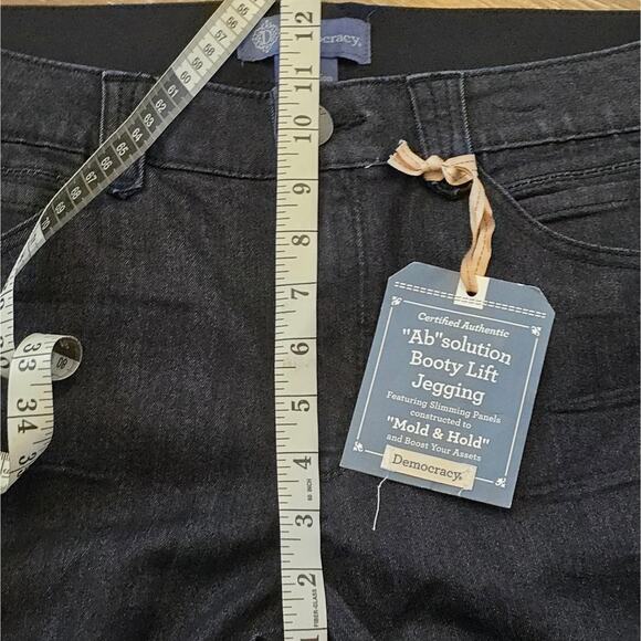 DEmocracy Dark Indigo "Ab"solution® Booty Lift Jegging Jeans Plus Size 16 New! - Picture 11 of 15